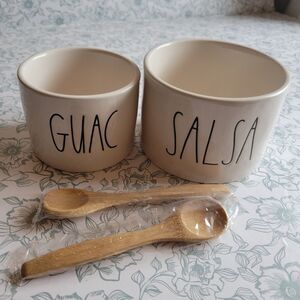 NIB Rae Dunn Artisan Collection Guac and Salsa Bowl Set